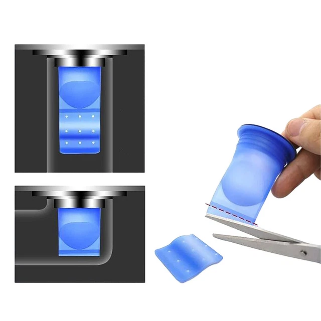 Scarico pavimento lavandini antiodore tubo fognario tappo silicone rifiuti zoccolo capelli K^