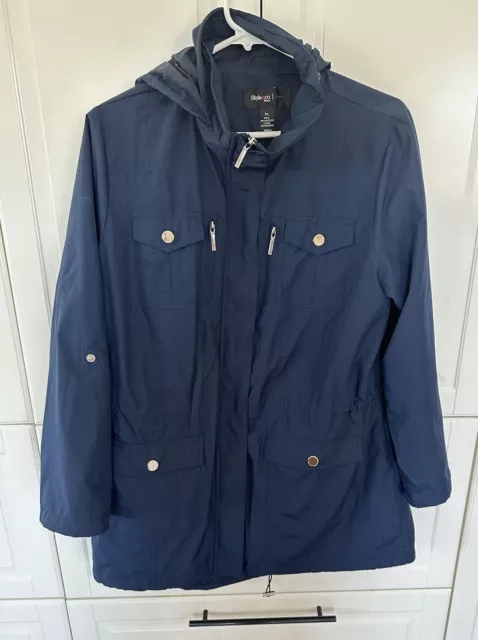 Style & co Sport Womens  Jacket Size Petite Blue