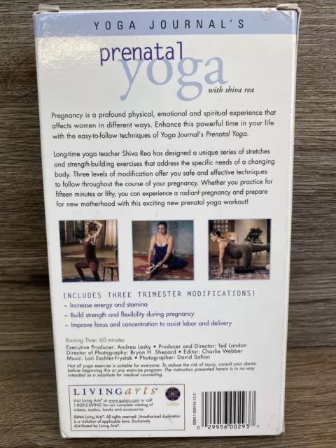 Yoga Journal’s PRENATAL YOGA VHS Tape, Shiva Rea, With 3 Trimester Modifications 2