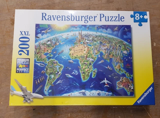 Close Up Puzzle Mappa Del Mondo 1000 Pezzi 68x48 Cm - Premium Map 2020 - Idea Regalo Per Viaggiatori