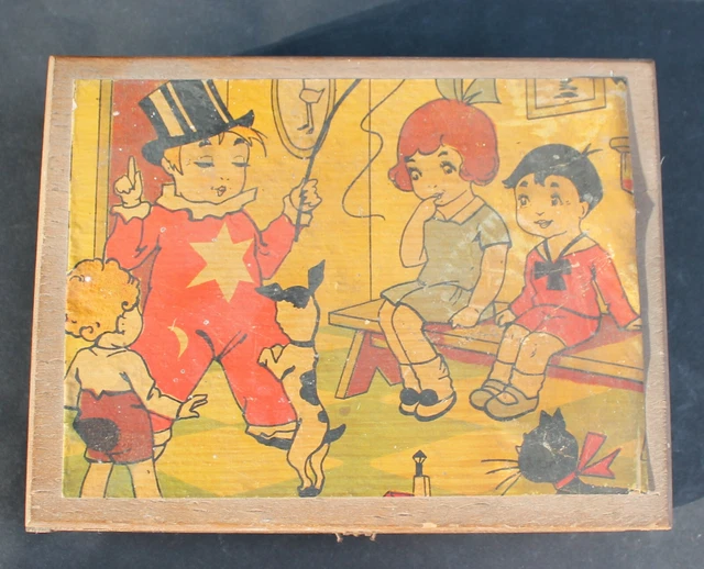 Ancien Jeu De Cubes En Bois 20 Pièces - Boîte D'origine, Allemagne (fin XXème)