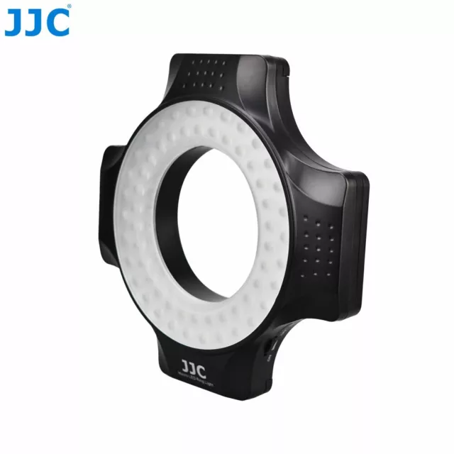 JJC LED-60 60pcs Makro LED-Ringlicht für universelle DSLR-Kamera mit Adapter 3