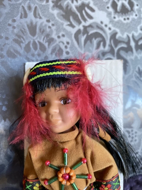 Heritage Signature Collection Porcelain Angel Native American Doll With Box 2