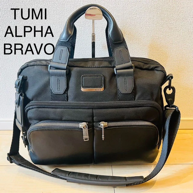 TUMI ALPHA BRAVO Business Bag 2 Way Briefcase 232640D Black #Y133