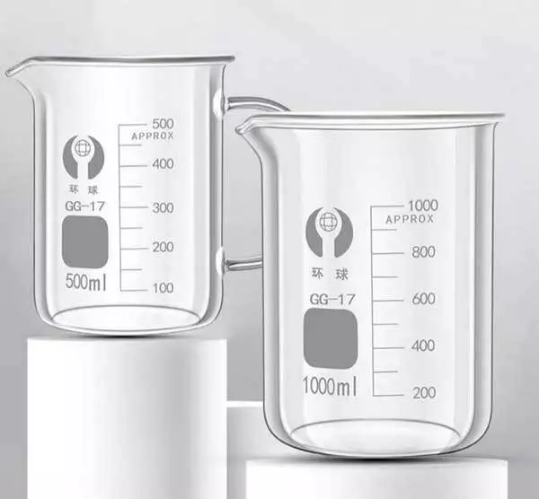 5ml - 3000ml Laboratory Borosilicate Glass Beakers High Chemistry stability