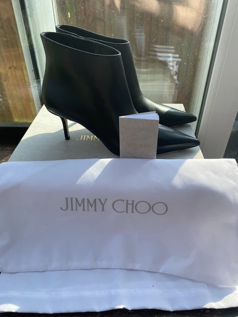 JIMMY CHOO MARINDA 65 Leather Ankle Boots White UK 8 498.00