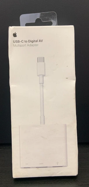 Genuine OEM Apple USB-C Digital AV Multiport Adapter MUF82AM/A, Dented Box Genuine OEM Apple USB-C Digital AV Multiport Adapter MUF82AM/A, Dented Box