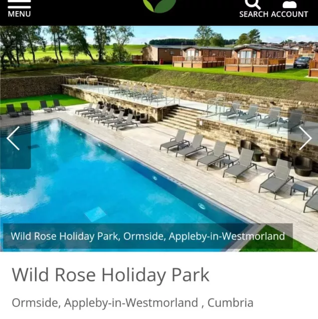 holiday accommodation at Wild Rose Holiday park in Appleby in Westmorland