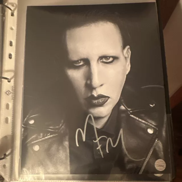 Marlyn Manson Autographed 8x10 Photo W/ COA