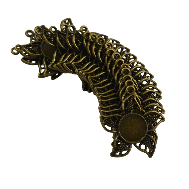 20x   Formig Metall Anhänger Fassungen Rohlinge Charms Anhänger Cabochons