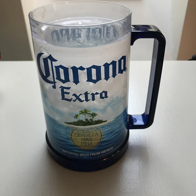 corona freezable plastic beer stein 16 oz