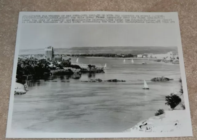 Al-Sadd al-ʿĀlī Manteqet  ORIGINAL ASWAN DAM PHOTO EGYPT NILE RIVER VINTAGE