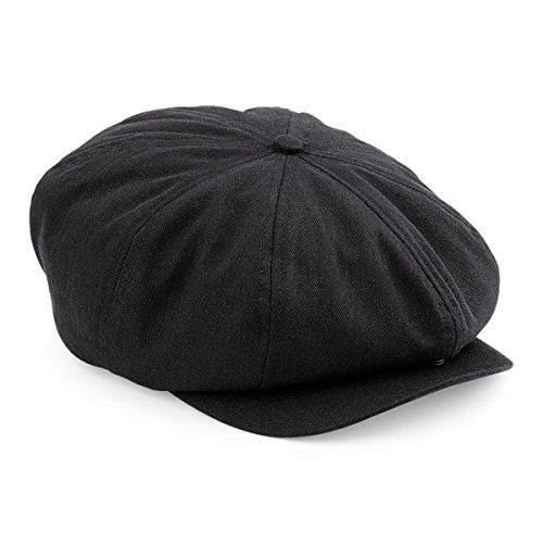 Béret / Casquette Rétro Homme En Faux Daim - Style Vendeur De Journaux - Taille Unique