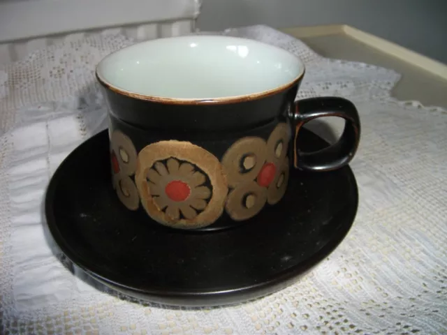 DENBY VINTAGE ARABESQUE CUP AND SAUCER - Spares / Replacements opportunity