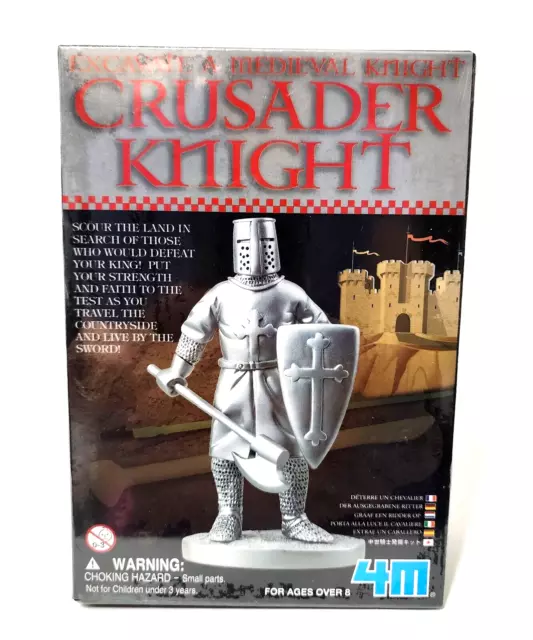 Excavate a Medieval Knight Kit - Crusader Knight 4M Excavate Model And Cards