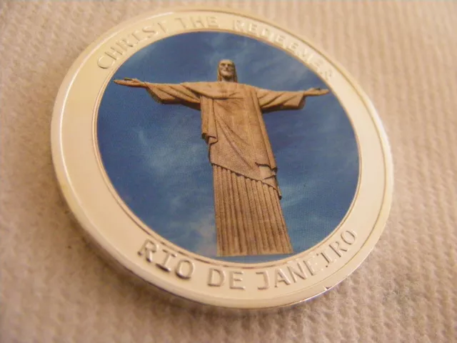 Seven New Wonders of the World Christ the Redeemer  Commemorative Colour Coin