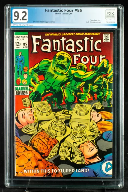 FANTASTIC FOUR #85 PGX 9.2 NM- Near Mint Minus DOCTOR DOOM APPEARANCE + CGC!!!