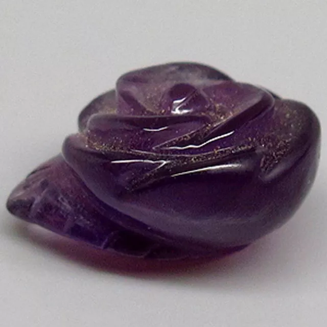 LUXURIOUS! 8.35ct.Top Handcraft Rose Carving Natural Unheated Purple Amethyst. 3