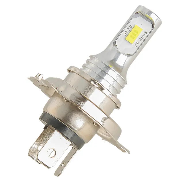 1x H4 HS1 9003 lampadina LED per moto faro alto basso fascio di luce 6000K