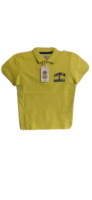 Franklin & Marshall Junior Boys Kids Sunny Yellow Polo 7- 8 yrs 122-128 cms BNWT