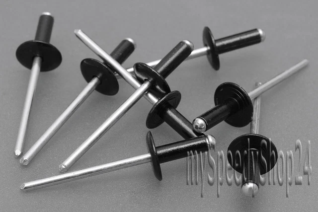 50 Große Flansch-Popnieten 1/8 X 1/2 Zoll, Stahl, Kuppelkopf – Ideal Für Metallarbeiten!
