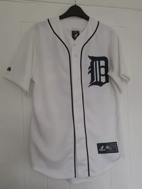 Majestic Detroit Tigers Verlander Baseball Jersey Shirt size S