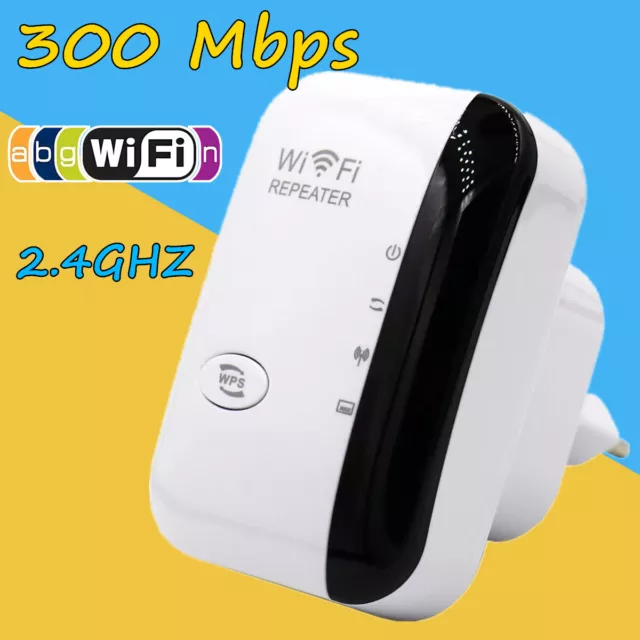 WLAN Repeater Router Range WIFI Signal Verstärker Access Point Booster 300Mbps
