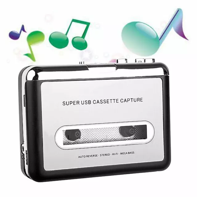 New Portable USB Cassette Tape-to-MP3 Converter Capture HiFi Audio Music Player