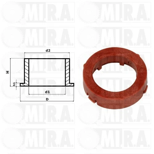 Unigom Boccola Scatola Guida - Set Di 4 Pezzi, Compatibile Con Fiat, Innocenti E Lancia (7594872) - Foto 6