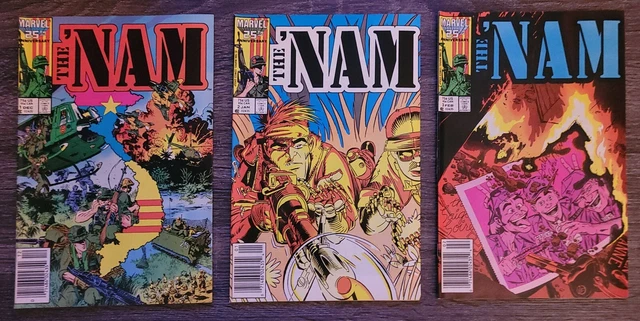 The 'Nam 1 2 3 - Marvel Comics - Key 1st Issue + Set - All Newsstand Variants