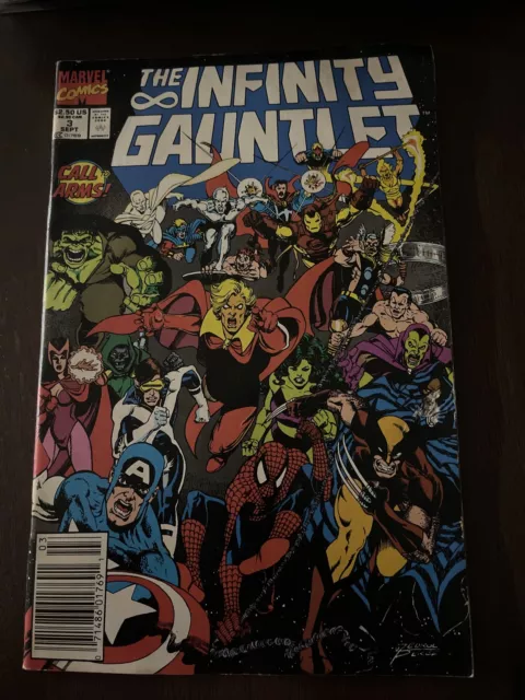The Infinity Gauntlet # 3 NM 1st Print Marvel Comic Book Thanos Avengers 14 J872