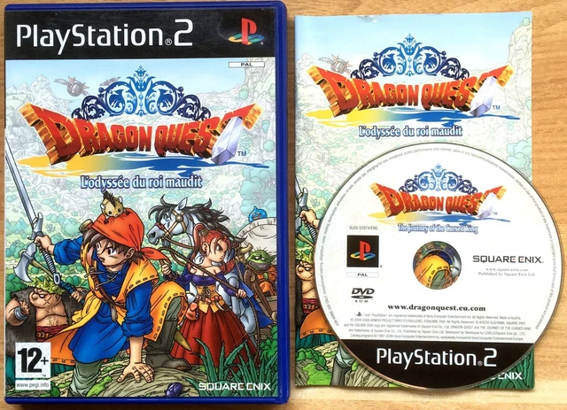 Jeu PS2 Dragon Quest L'Odyssée Du Roi Maudit - Version PAL, Avec Notice, Très Bon État (TBE)