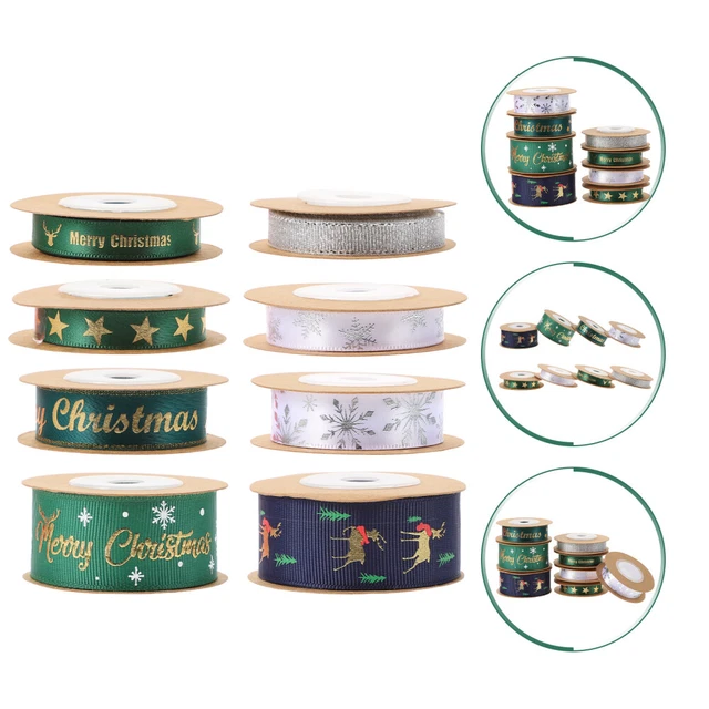 8 rollen DIY Bänder Geschenk Verpackung Band Weihnachten Band für Geschenke