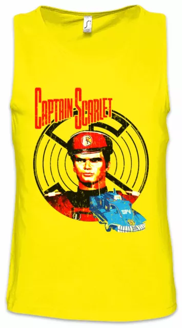 Captain Scarlet Herren Tank Top Retro and Geek the Serie Film Nerd Mysterons