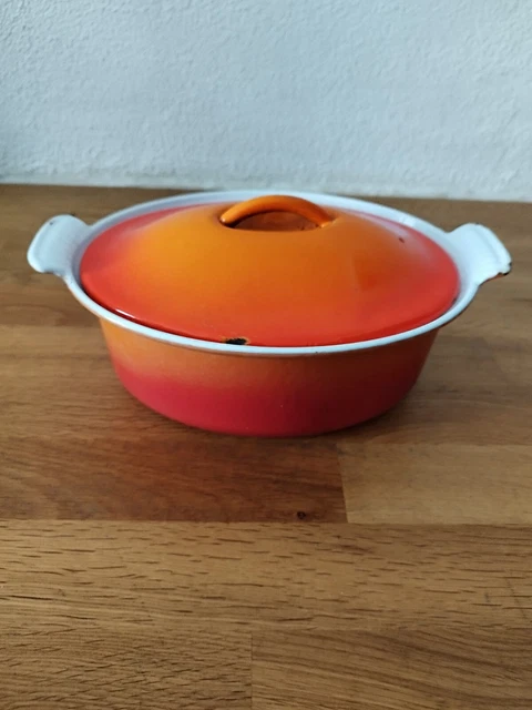 Terrine Le Creuset Fonte Ovale N°20 – Orange Volcanique – Vintage Foie Gras