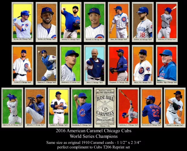 2016 Chicago Cubs T206 21 Card Set World Series Kris Bryant Ross Rizzo Madden