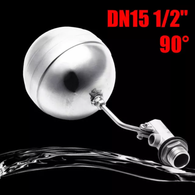 DN15 1/2" Stainless Steel Floating Ball Valve Adjustable Water Level