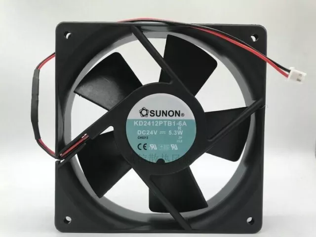 SUNON KD2412PTB1-6A 24V 5.3W 12cm 12025 120mm inverter cooling fan 2pin