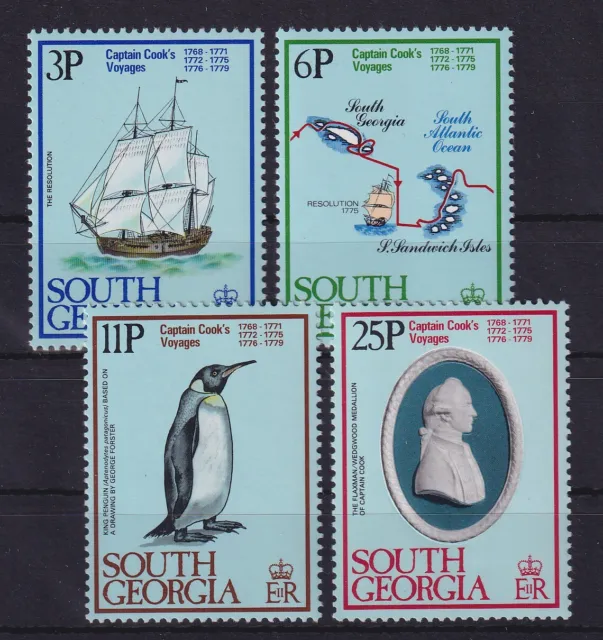 Falkland-Inseln Südgeorgien 1979 James Cook Entdeckungsfahrten Mi.-Nr. 74-77 **