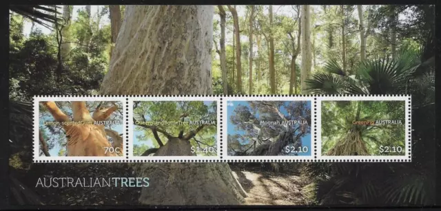 Mint 2015 Australian Trees Stamp Mini Sheet