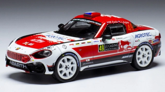 Miniature Ixo 1/43 Fiat Abarth 124 RGT - Rallye Monte-Carlo 2018 #25 Nucita/Vozzo (Neuf)