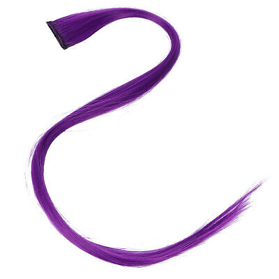 Extensiones de cabello de color (púrpura 3) extensiones de cabello con clip para fiesta
