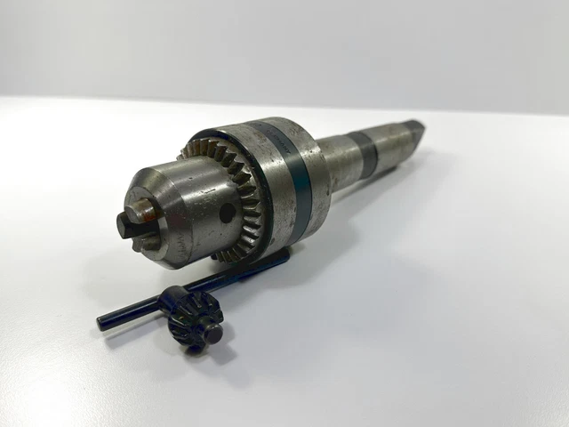 BB16-3 ROHITI 1/32-5/8" 4MT 3JT Jacobs Taper Drill Chuck Arbor Used 1pc OAL 8.5"