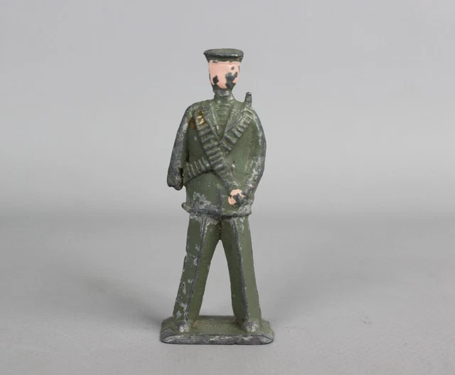 Vintage Soviet Tin toy soldier Original Military Army USSR ACTION FIGURE