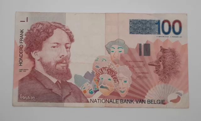 1995 - Nationale Bank Van Belgie, Belgium - 100 Francs Banknote /No. 13800243844