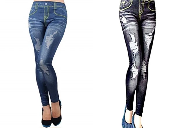 Comfort E Stile Su Misura: Jeans Skinny Neri Strappati Perfetto Per Le Acquirenti - Foto 7