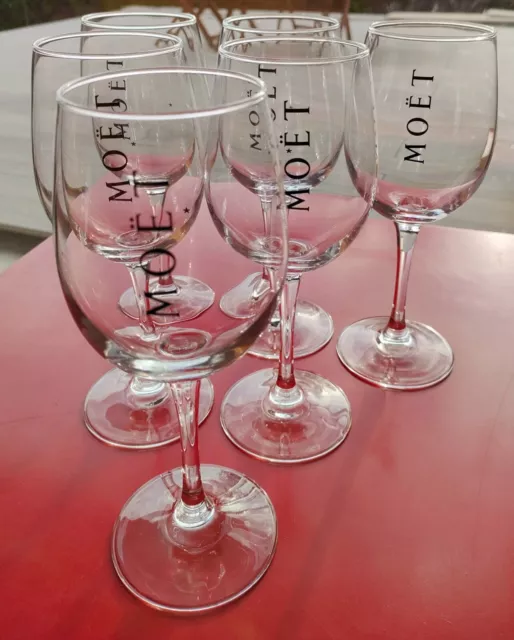 Lot de 6 verres   MOËT (et Chandon)