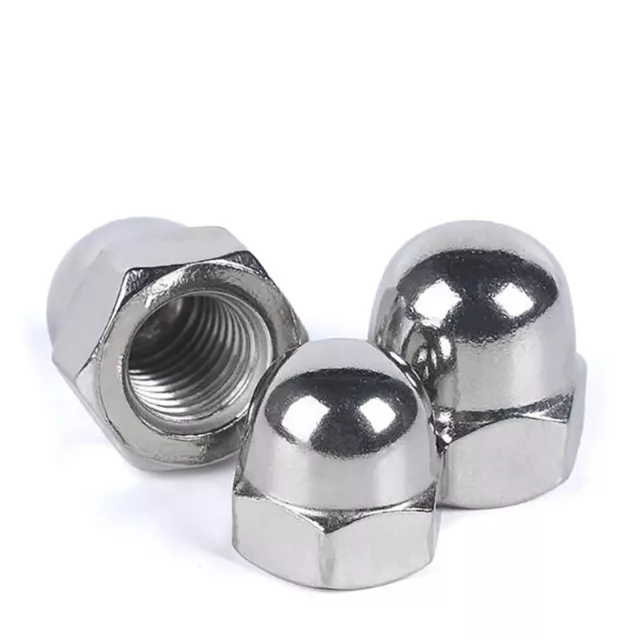 Left-Hand Thread M6 M8 M10 M12 M16 Acorn Cap Nuts Dome Head Nut,A2 304 Stainless