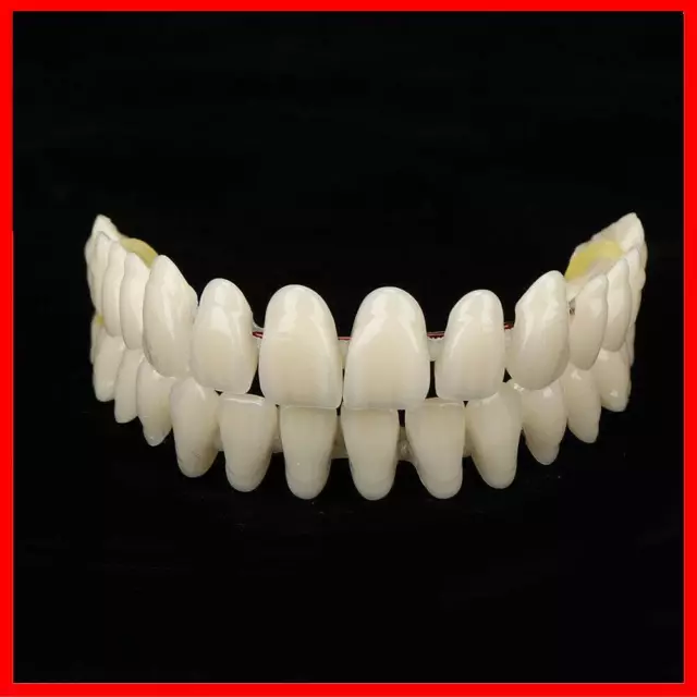280 PIEZAS Dientes de resina sintética para dentaduras dentales dientes postizos tono superior/inferior