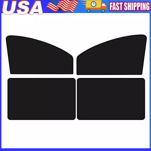 4PCS Magnetic Car Side Window Sun Shade Visor Mesh Shield UV Block Protector US[